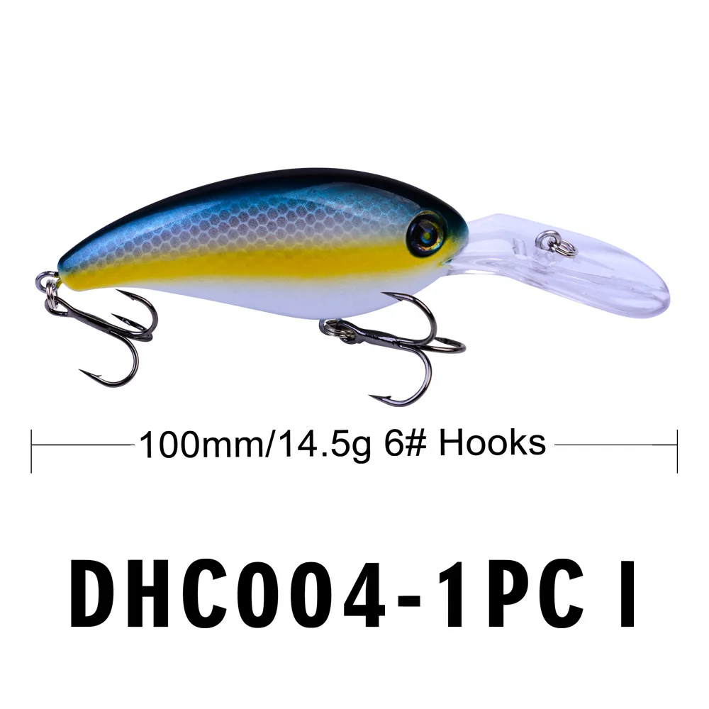10 cm 14,5 g Crankbait Lange Lippen Angeln Köder Schwimmende Bionic Wobbler Kurbel Köder Künstliche Köder Harten Köder 3D augen Minnow Bass Köder – Detail 9