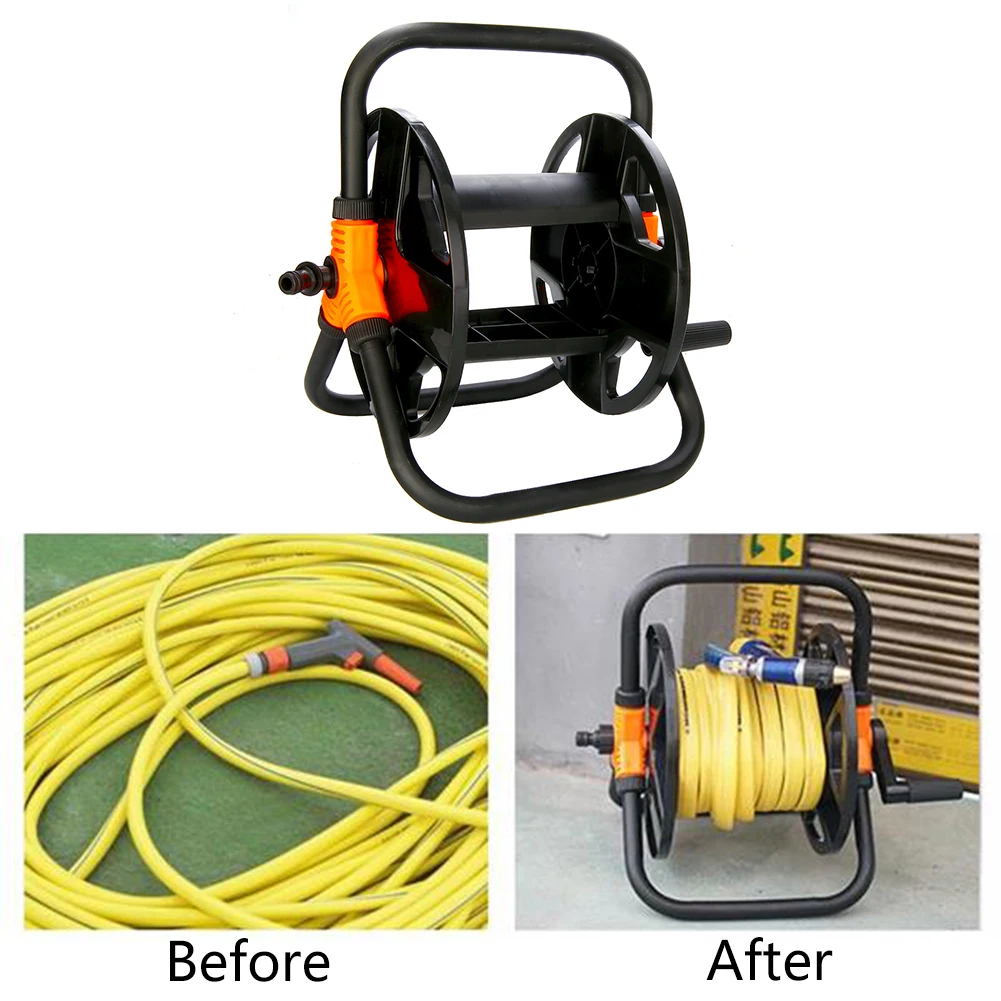 Hot Sale Garden Pipe Storage Cart Garden Hoses Reel Pipe Exclude Winding  Portable Tool Rack Anti-abrasion PP Plastic Material