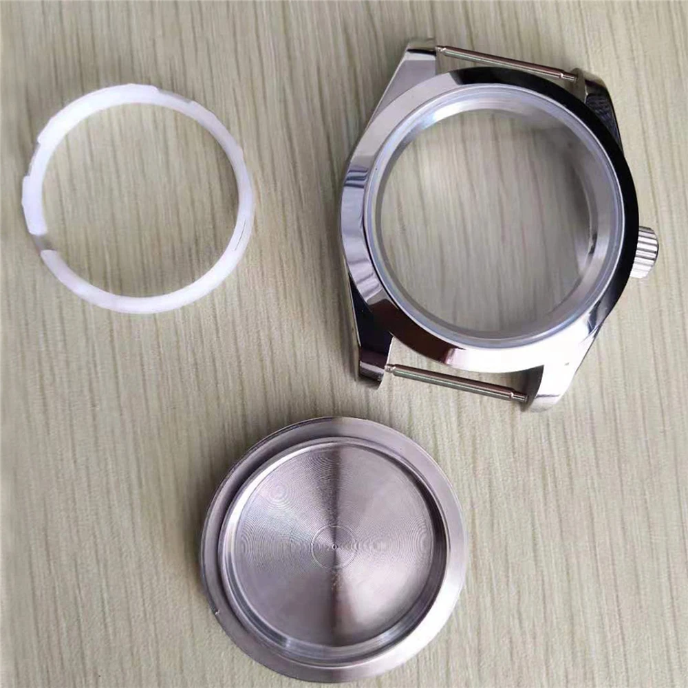 

39MM Solid Bottom Cover Watch Case Set for Miyota 8215 for Mingzhu 2813 3804 Mechanical Movement Watch Accessories