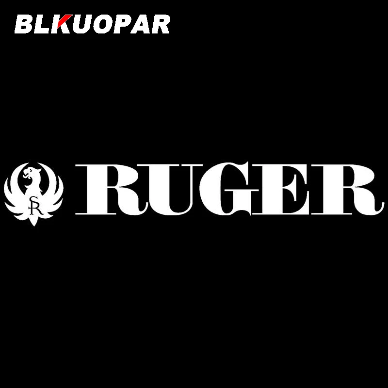 BLKUOPAR for Ruger Logo Vinyl Decal Sticker Truck Window Car Stickers Sunscreen Decals Scratch-Proof Luggage Decor Car Styling