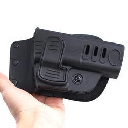 Funda de mano derecha de policía, accesorios tácticos de caza, color negro, para Glock 17/19/22/23/31/32/34/35