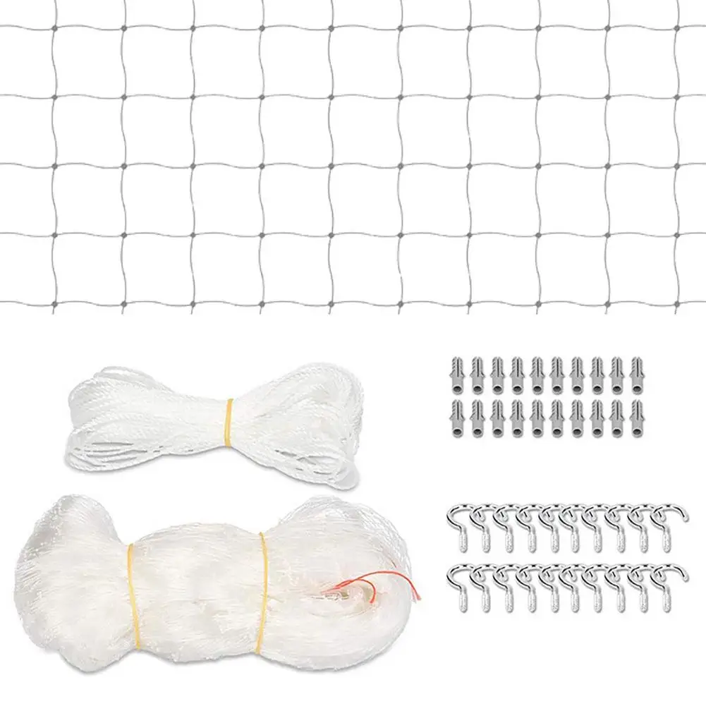 Cat Safety Net Pet Safety Protection Fence Nylon Protective Transparent Pet Anti-fall Net With Fixing Kit For Balcony & Window