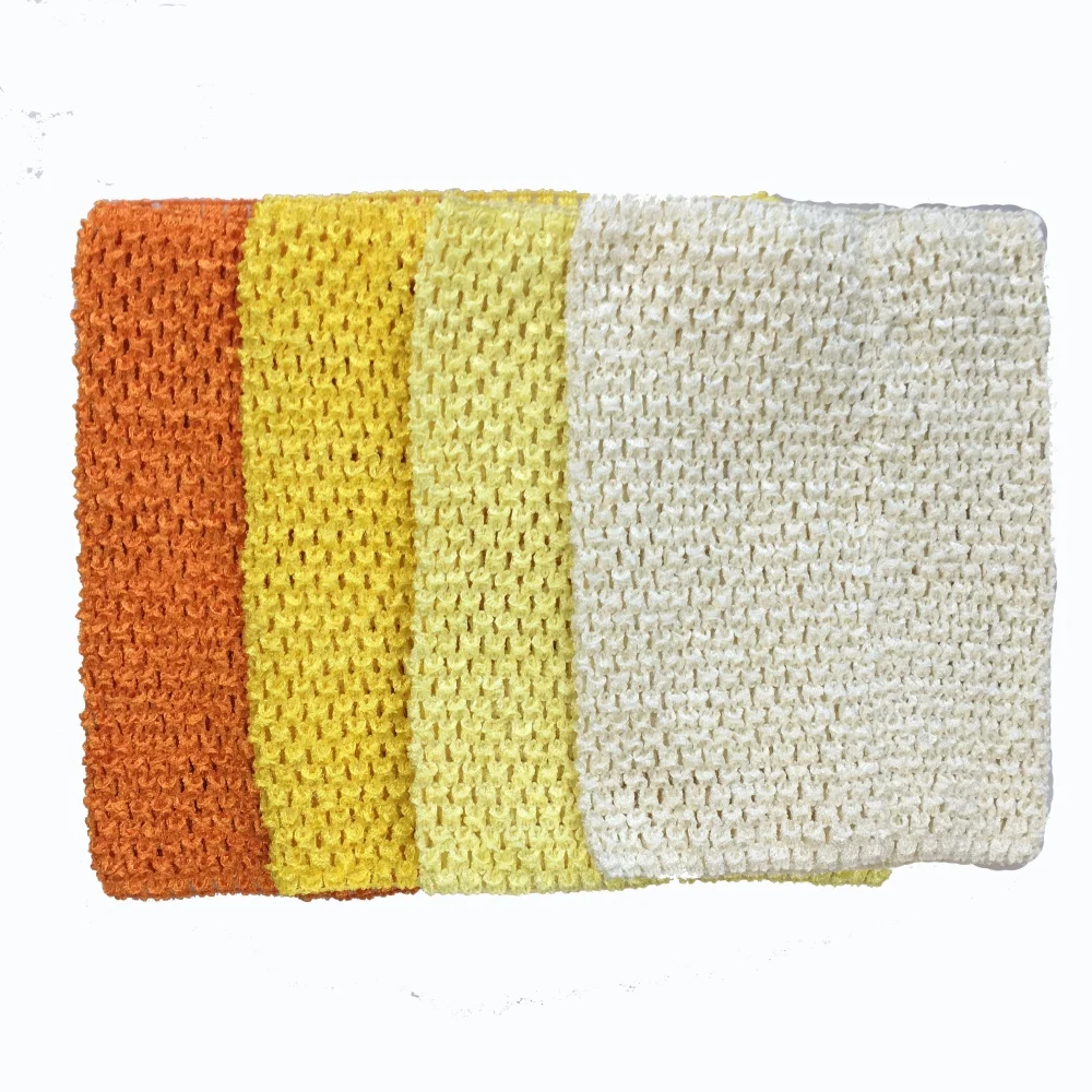 Colorful Baby 9inch Crochet Tutu Tube Tops Infant 23x20cm Waffle String Knit Corset Tees Tanks Kids Elastic Headbands 20pcs/lot