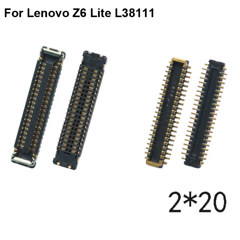 2pcs For Lenovo Z6 Lite L38111 LCD display screen FPC connector For Lenovo Z6 Youth logic on motherboard mainboard OPPOA11S