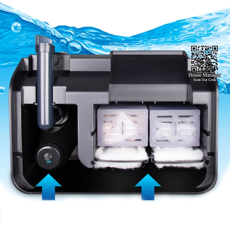 Aquarium hang-on filter UV lamp Skimmer uv sterilizer for fish uv filter aquarium tank active carbon aquarium waterfall filter