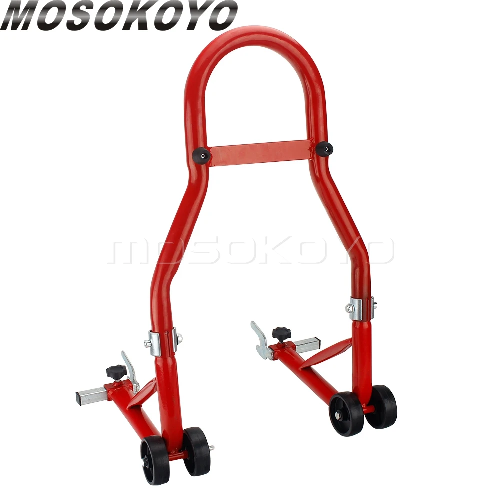 750lb motocicleta suporte universal roda traseira quadro ajuste largura 7.48 "-13.38" moto elevador stands ferramentas de reparo de pneus