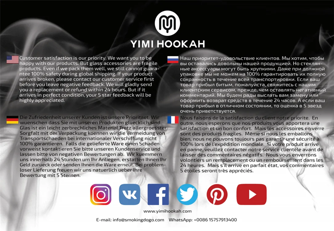 Yimi Hookah Premium Stone Shisha Head With Charcoal Holder Pipe Screen Shisha Bowl Chicha Accessories