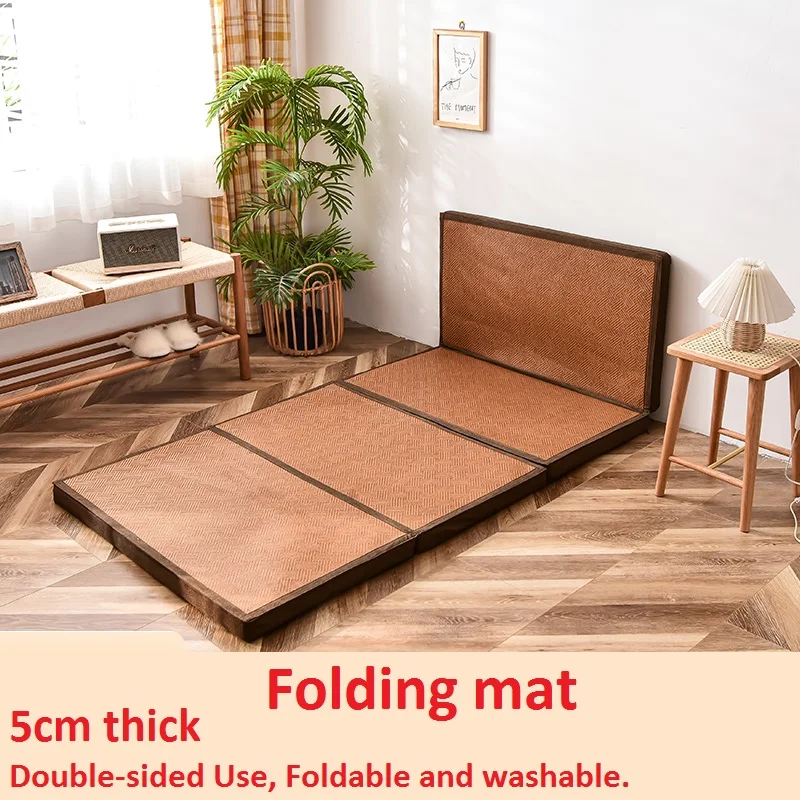 

Thick Japanese-Style Folding Floor Mat Nap Floor Mat Bedroom Living Room Balcony Bed And Breakfast Cushion