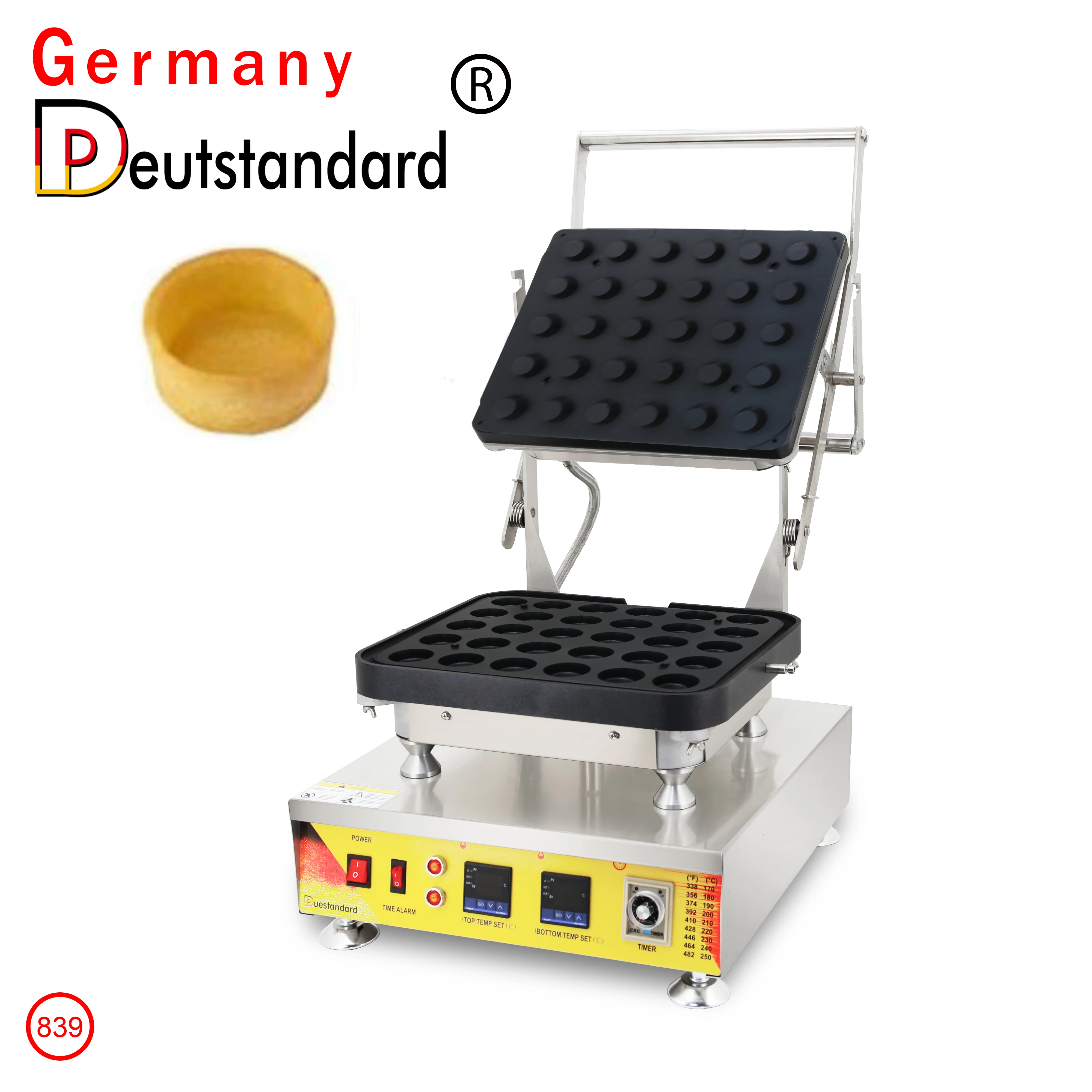 

Snack Machine Round Shape Tart Waffle Maker Machine Egg Waffle Maker Tart Shell Machine Bakery Oven Commerical Baking Equipment