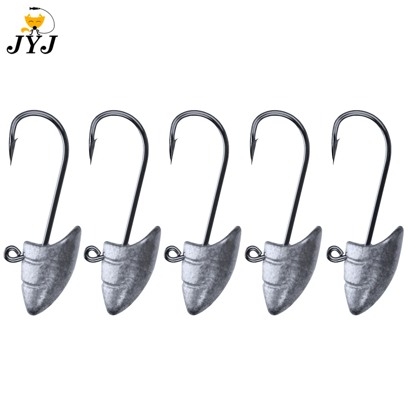 River snail Jig Head Blood Hook 1.5g 2.5g 3.5g 5g Head Hook Jig Bait Fishing Hooks For Soft Lures Fishing Tackle