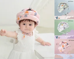 Gorro anticolisión para bebé y niño pequeño, ajustable, transpirable, anticaída, protección para la cabeza, cojín, casco, cuidado de los niños, 1 ud.