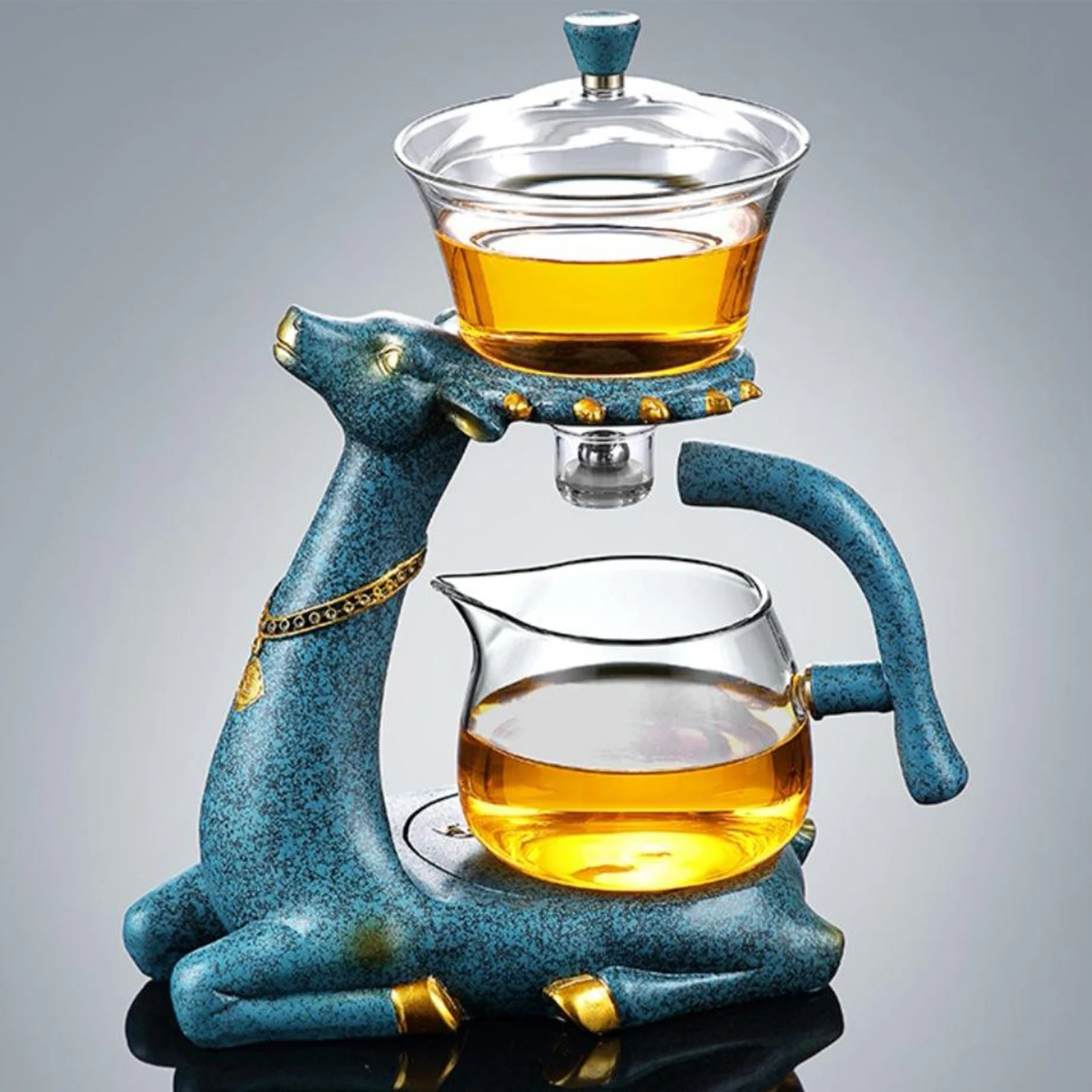 Glass Teapot Infuser Magnetic Drip Pot High Borosilicate Glass Tea Cup Bowl Bubble Tea Coffee Pot Purify Kettle