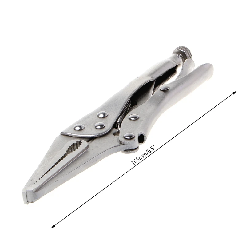 Adjustable 5\'\' -7\'\' Straight Jaw Lock Locking Mole Plier Vise Vice Grips Pliers Welding Tool