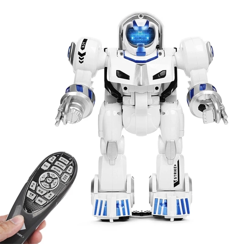 2.4G Remote Control Deformation Robot Intelligent Programming Song Mode English Teaching  Children's Toys Christmas Gift