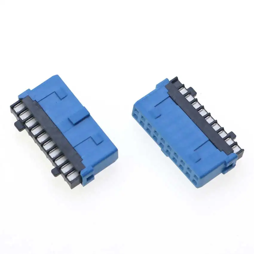 Cltgxdd 1pcs USB 3.0 19Pin 20Pin Male Female Connector 90/180 Degree Motherboard Chassisplugged Plate IDC 20 Pin Connector Socke