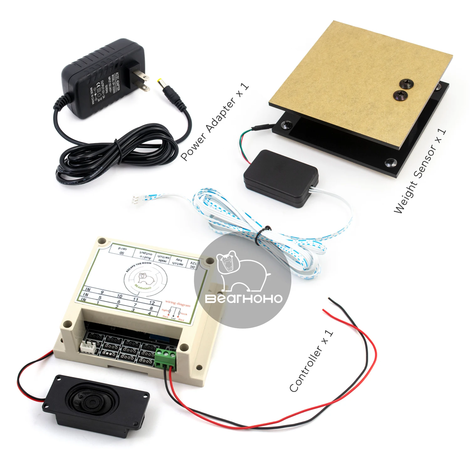 Escape Room Props ,Puzzles Scale Sensor Put The Right Weight on Scale Sensor to Open 12V EM Locks for Escape Room and Exit Game