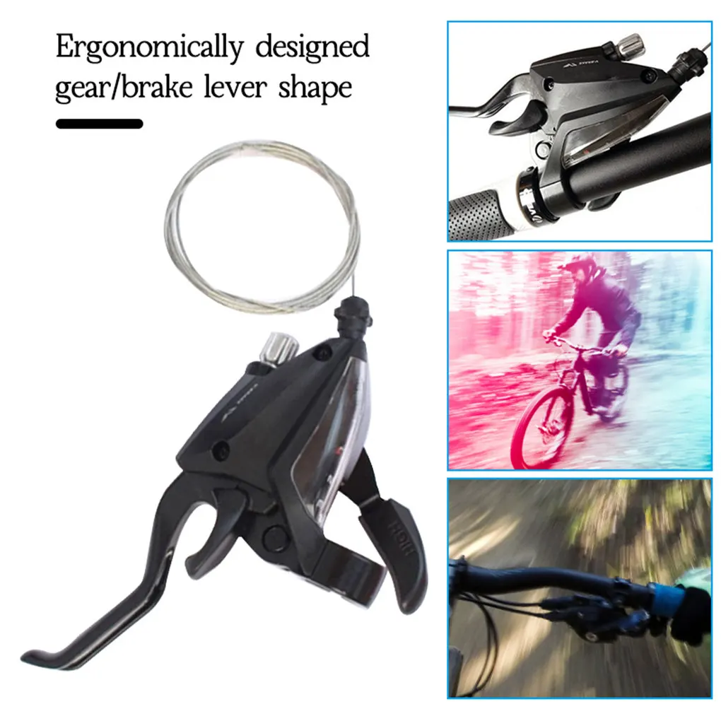 Gear Shifter Ergonomics Handy Installation Braking Function Shifting Tool Biking Accessory Brake Lever EF500-7 pair