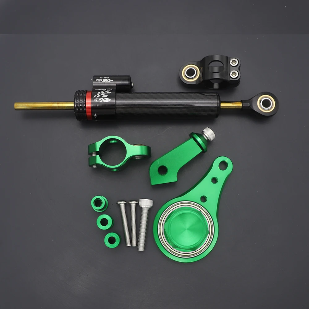 Artudatech Motorfiets Stuurdemper Stabilizer met Beugel Ondersteuning Voor Kawasaki ZX6R 636 2005 2006 Accessoires