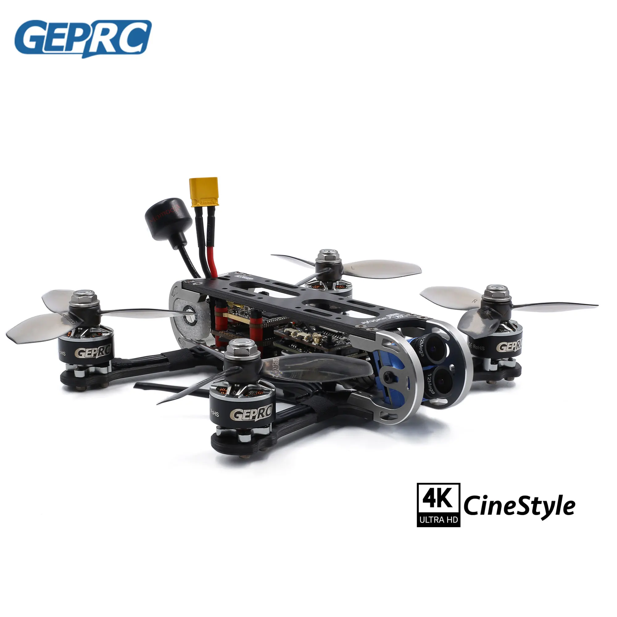 GEPRC CineStyle 4K STABLE PRO F722 BLHELI32 35A 500mW Caddx Tarsier 4K GR1507 3600KV 4S 144mm 3inch FPV Cinewhoop Ducted Drone