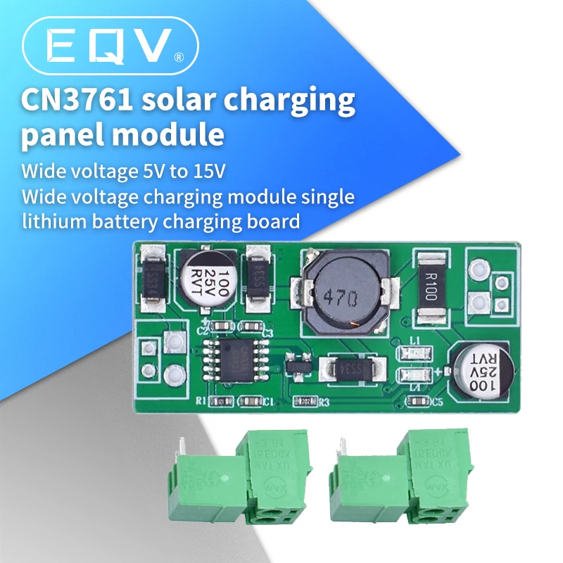 CN3761 Lithium Battery Charger Protection Board Module for 4.2V Solar Panel Regulated Charging