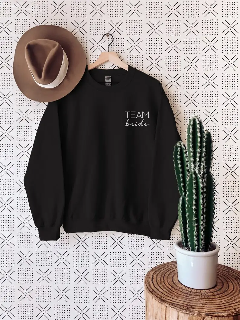 Team Bride Shirt, Bridesmaids Proposal Gifts, Sweater, Maid of Honour Gifts, Maid of Honor Proposal, Bridal Party 100%cotton top