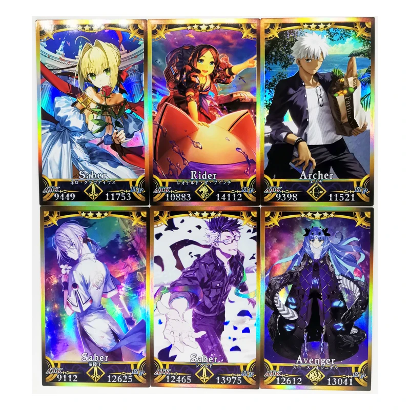 36 pz/set Fate/FGO No.3 sabre Altria Pendragon giocattoli Hobby Hobby collezionismo collezione di giochi carte Anime