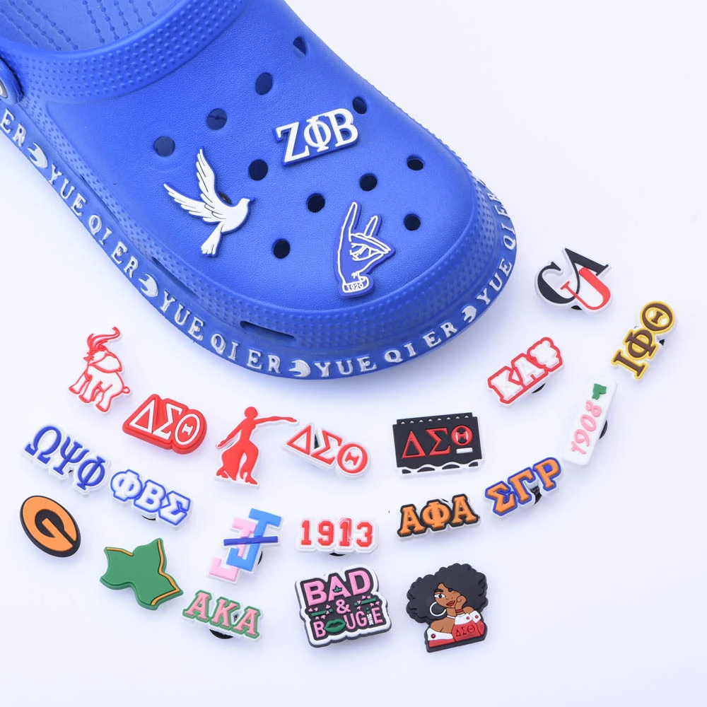 1913 AKA Shoe Charms Shoe Accessories PVC of Button Decoration for Clog Buckle