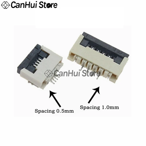 Imagen 2 del producto 10 Uds. Conector de Cable plano FPC FFC con paso de 0,5mm/1mm 4P 5P 6P 8P 10P 12P 14P 16P 18P 20P 22P 24P 30P ~ 60P