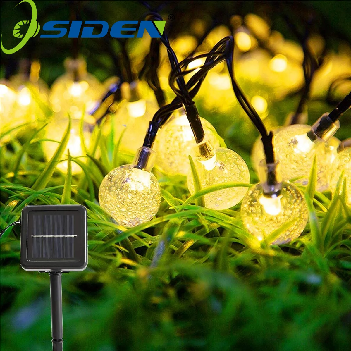 String Light Solar LED Lights Outdoor Crystal Bubble Ball Globe 8 Modes Waterproof Lamp For Garden Party Christmas Decor