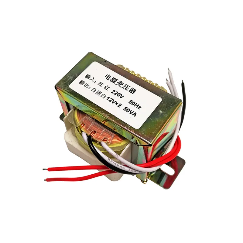 Двойной трансформатор мощности 12 В 50 Вт, вход 220 В в двойной трансформатор 12 В, выход 50 Гц, двойной 12 в 50 Вт