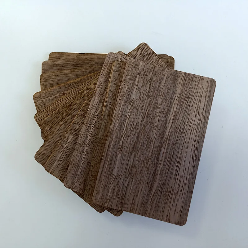 Wooden 10 Pcs NFC NFC 213 216 RFID Black Walnut Blank Digital Business Card DIY Crafts Laser Engraving New Materials