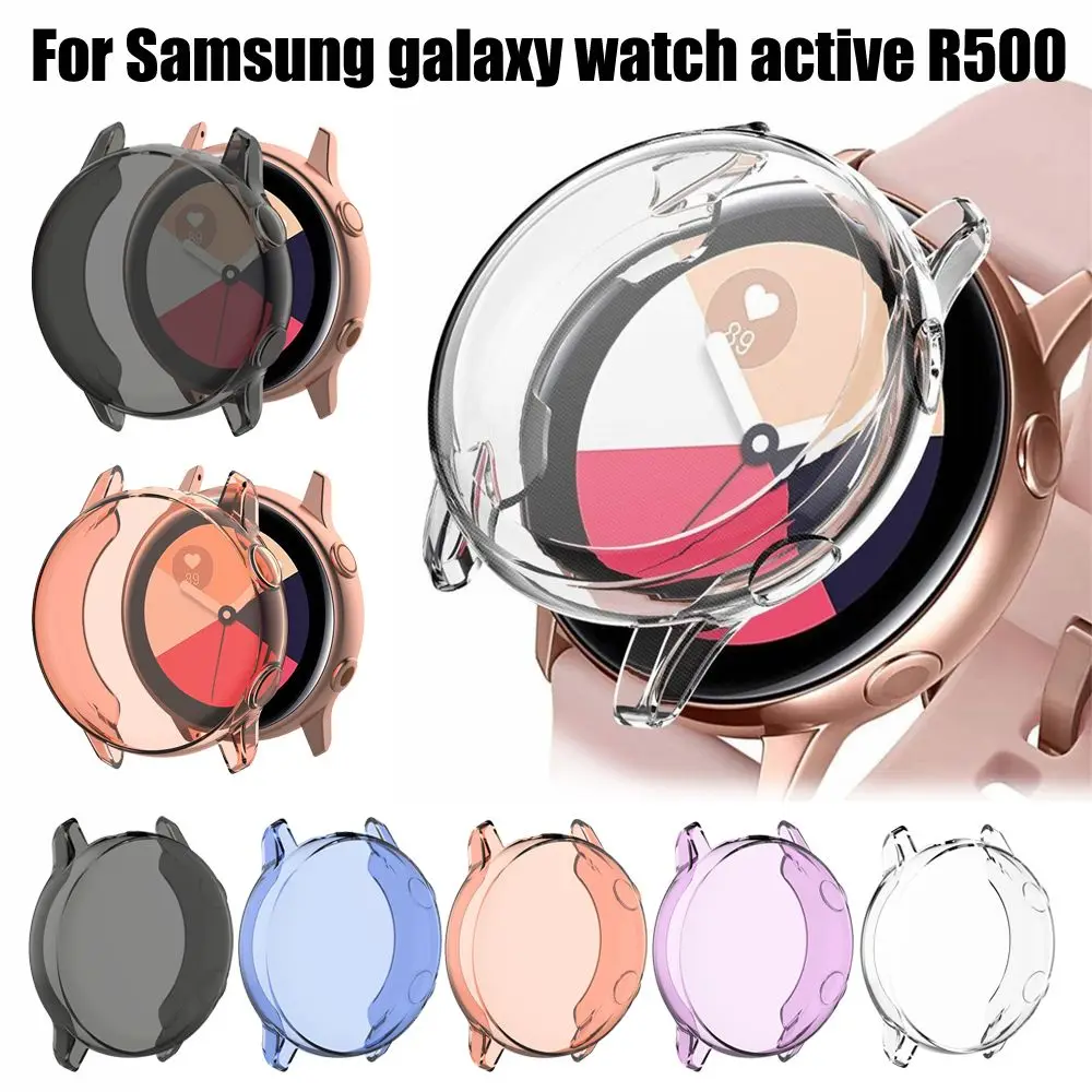 Protector de pantalla de caja de reloj de TPU de cubierta completa suave a prueba de golpes clásico de 40 mm para Samsung Galaxy Watch Active