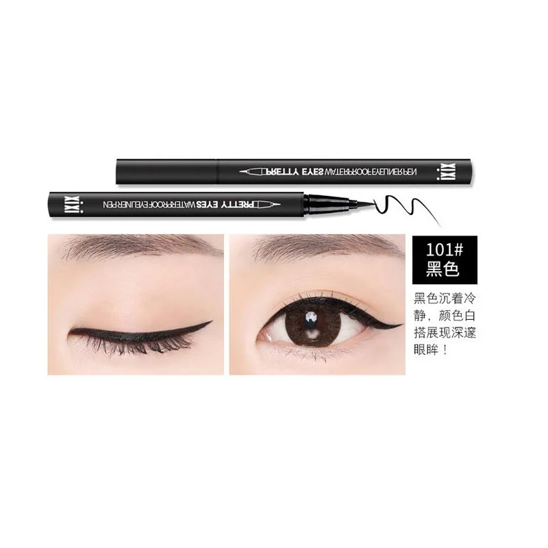 Waterproof Fast Dry Smooth Eyeliner Pencils 5 Colors Eyes Brown Black Red Color Pigments Liquid Eye Liner Pen Make Up Tools