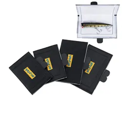 3pcs Fishing Lure Cover Wrap Storage Crankbait Spoon Spinnerbait Soft Lure Protector Fishing Hook Guard Built-in Pad Liner