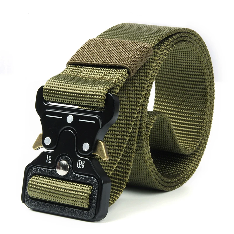 Armee Taktische gürtel Military hohe qualität Nylon männer trainings gürtel metall multifunktionale schnalle outdoor sport haken neue