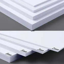5pcs 300x200mm White/Black PVC Foam Board For DIY Building Model Materials Handmade Model Making Material Plastic Flat