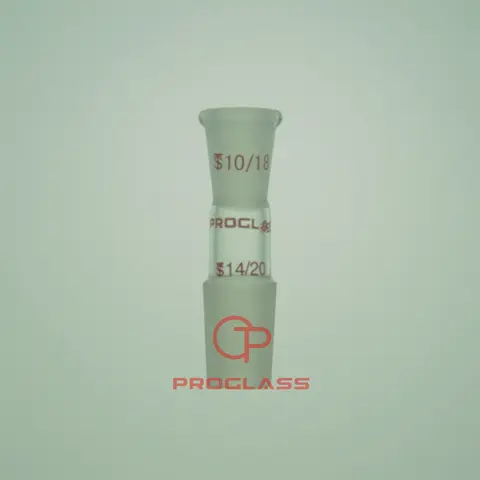 Laboratory A Glass Enlarging Connecting Adapter TOP 10/18,Bottom Joint Optional