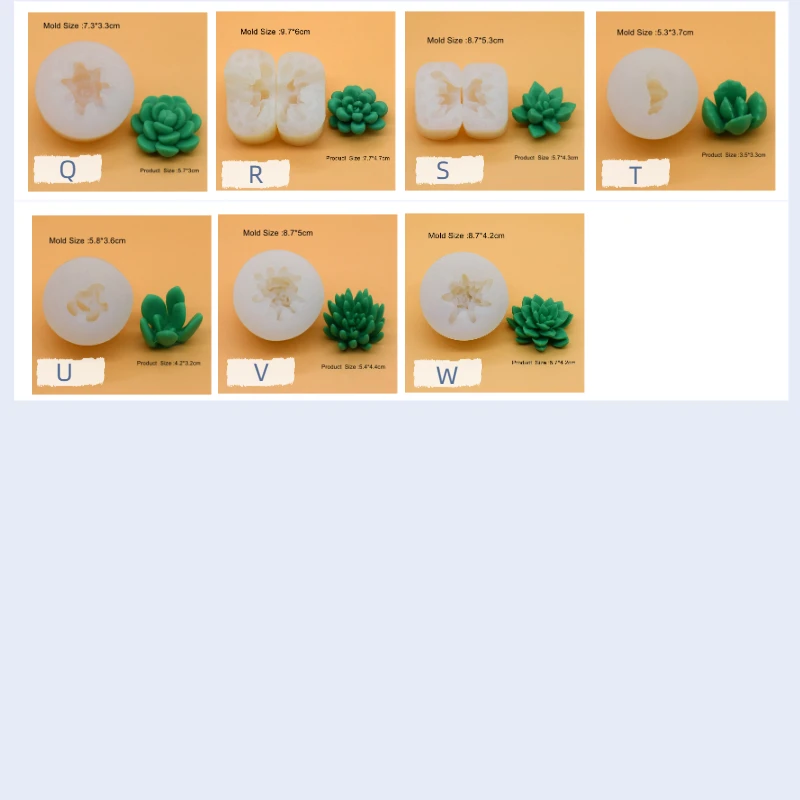 3D Cactus Tree Succulents Silicone Mold For Jelly Chocolate Ice Making Cake Baking Gypsum Wax Concrete Mould DIY Resin Art Tools