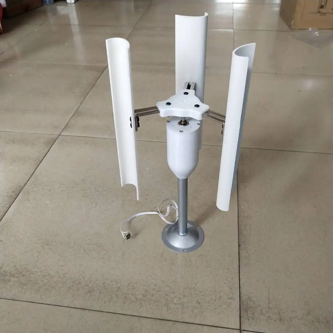 DIY Making Vertical Axis Wind Turbine Model Three-phase Permanent Magnet Generator Windmill Toy Night Light Making