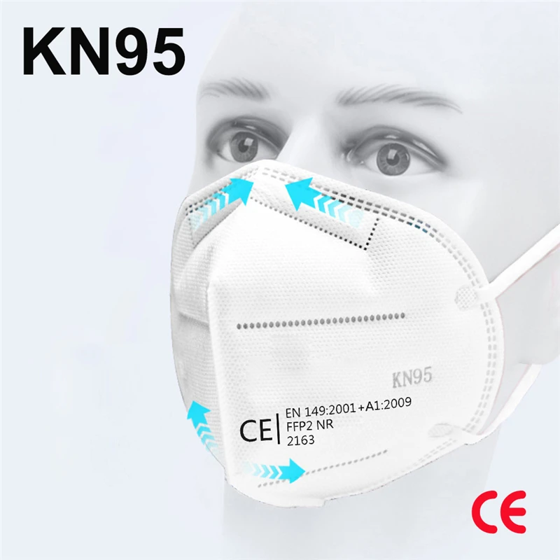 

CE FFP2 Respirator Reusable KN95 Face Masks Safety 95% Filtration for Dust Particulate Pollution Protective Mouth Mask PM009