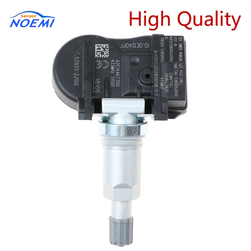 YAOPEI TPMS 52933-2J100 Tire Pressure Sensor For Kia Sorento 2017 2018 For Hyundai-Verna Solaris 529332J100 433MHZ