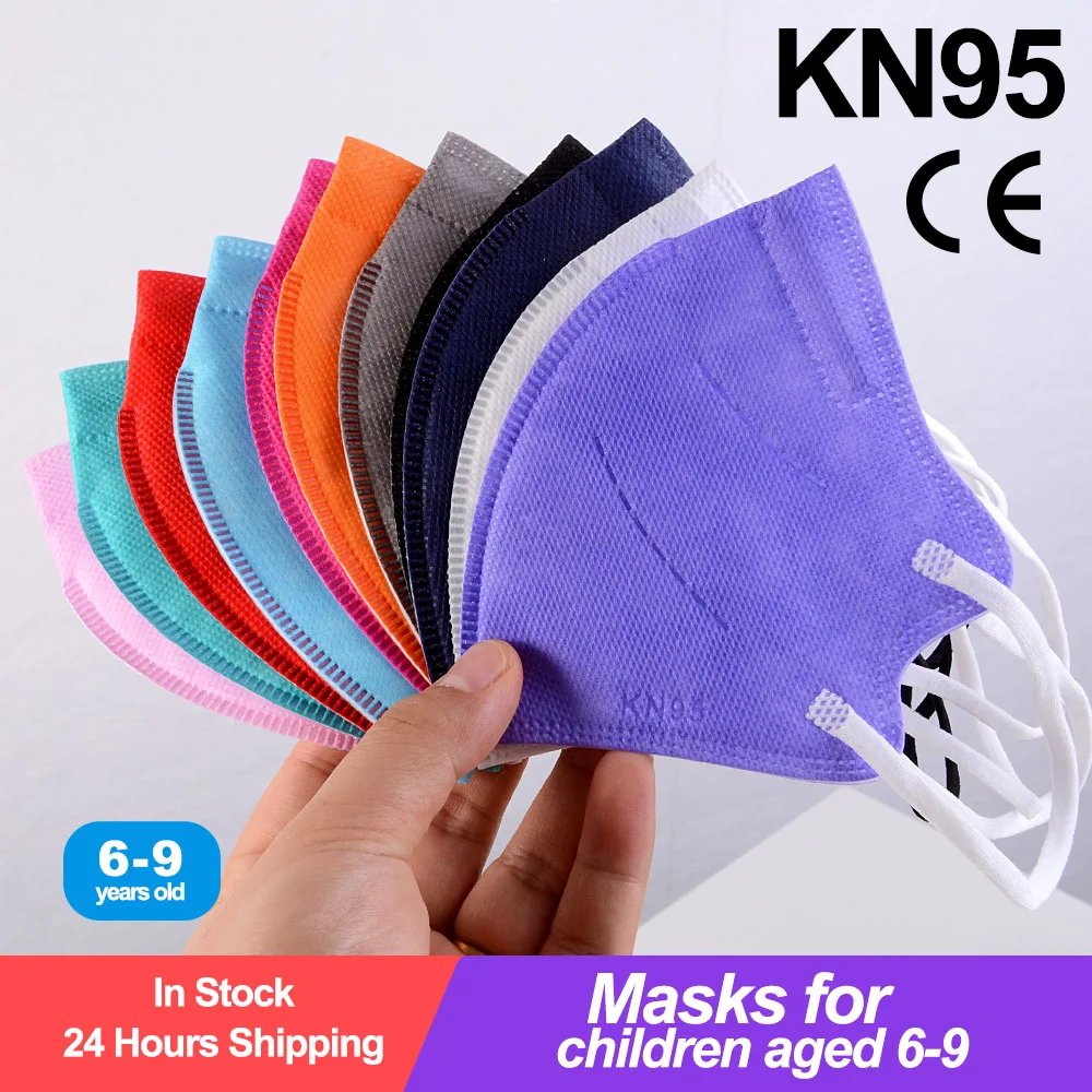 

10-100piece ffp2mask child kn95mask kids ce fpp2 approved masque enfant children's Fabric face masks kn95 fpp2 mascarillas niños