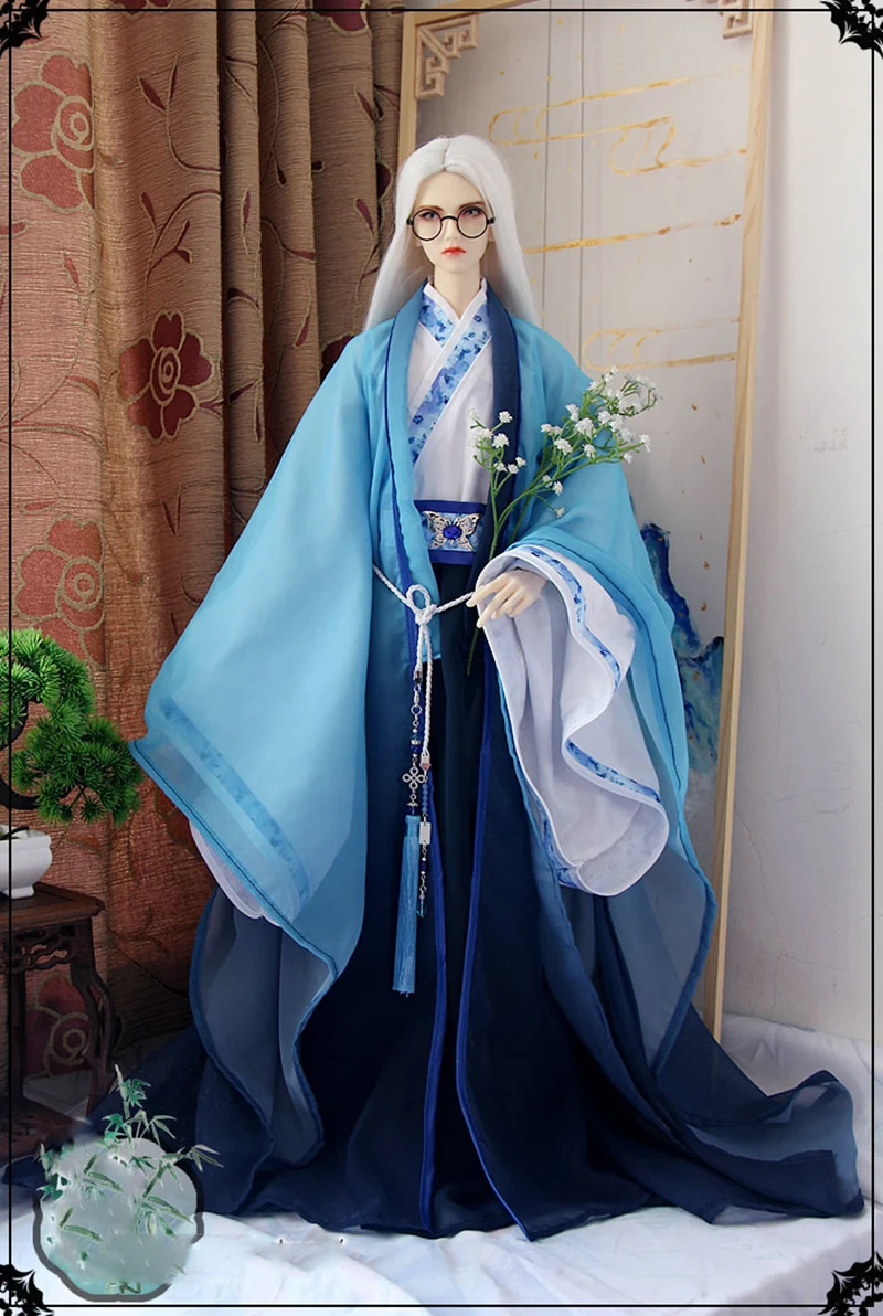 

1/3 Scale BJD Clothes Ancient Costume Hanfu Dress Samurai Outfit For BJD/SD MSD SSDF Longhun73 ID75 Strong Uncle Doll B0232