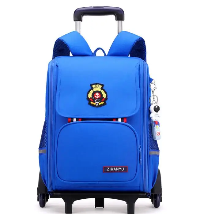 School bagTrolley for boys  kids School Rolling Backpack Bag Student Wheeled backpack for children Trolley Backpack with cart