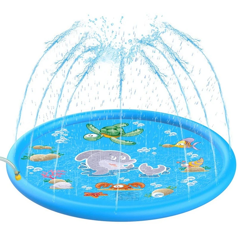 Außen Badewanne Schwimmen Pool Spielzeug Aufblasbare Spray Wasser Pool Sommer Kinder Spielen Wasser Matte Rasen Spiele Pad Sprinkler Spielen Spielzeug