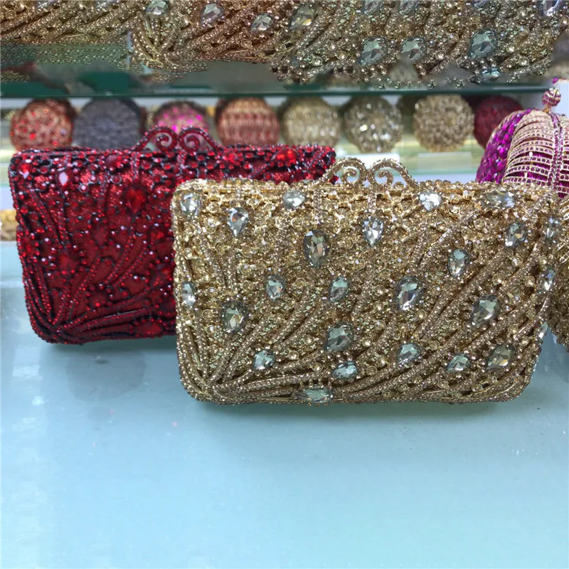 

Designer Handbags High Quality Diamond with Crystal Day Clutch Lady Wallet Party Banquet Wedding Purse Ladies Party Small Purses