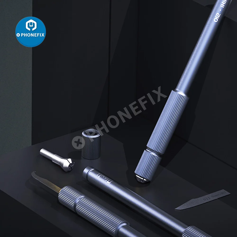 QIANLI iHilt 012 basso baricentro coltello manico hilt lega di alluminio resistenza antiscivolo per manutenzione Chip IC cellulare