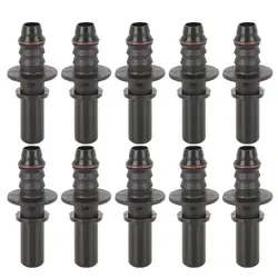 X Autohaux 11.80mm ID10 Universal-Straight Car Fuel Line Hose Pipe Coupler Quick Release Male Connect Connector
