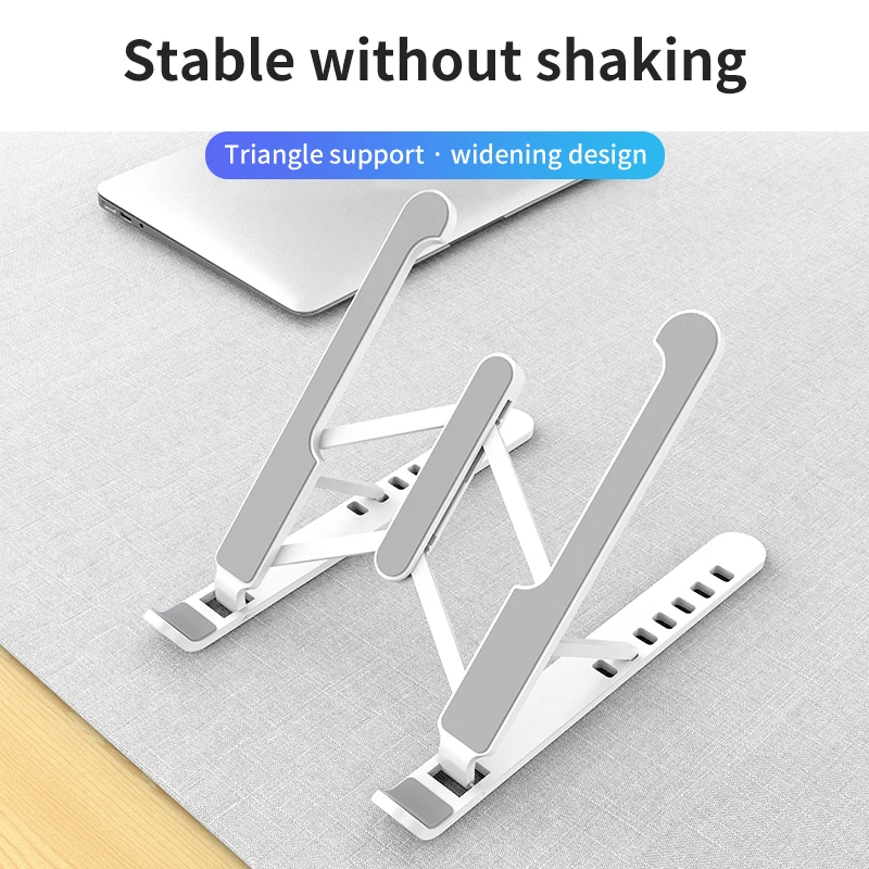 Verstelbare Opvouwbare Laptop Stand Desktop Notebook Houder Draagbare Koeling Beugel Riser Voor Macbook Pro Air Ipad Dell Hp Lenovo