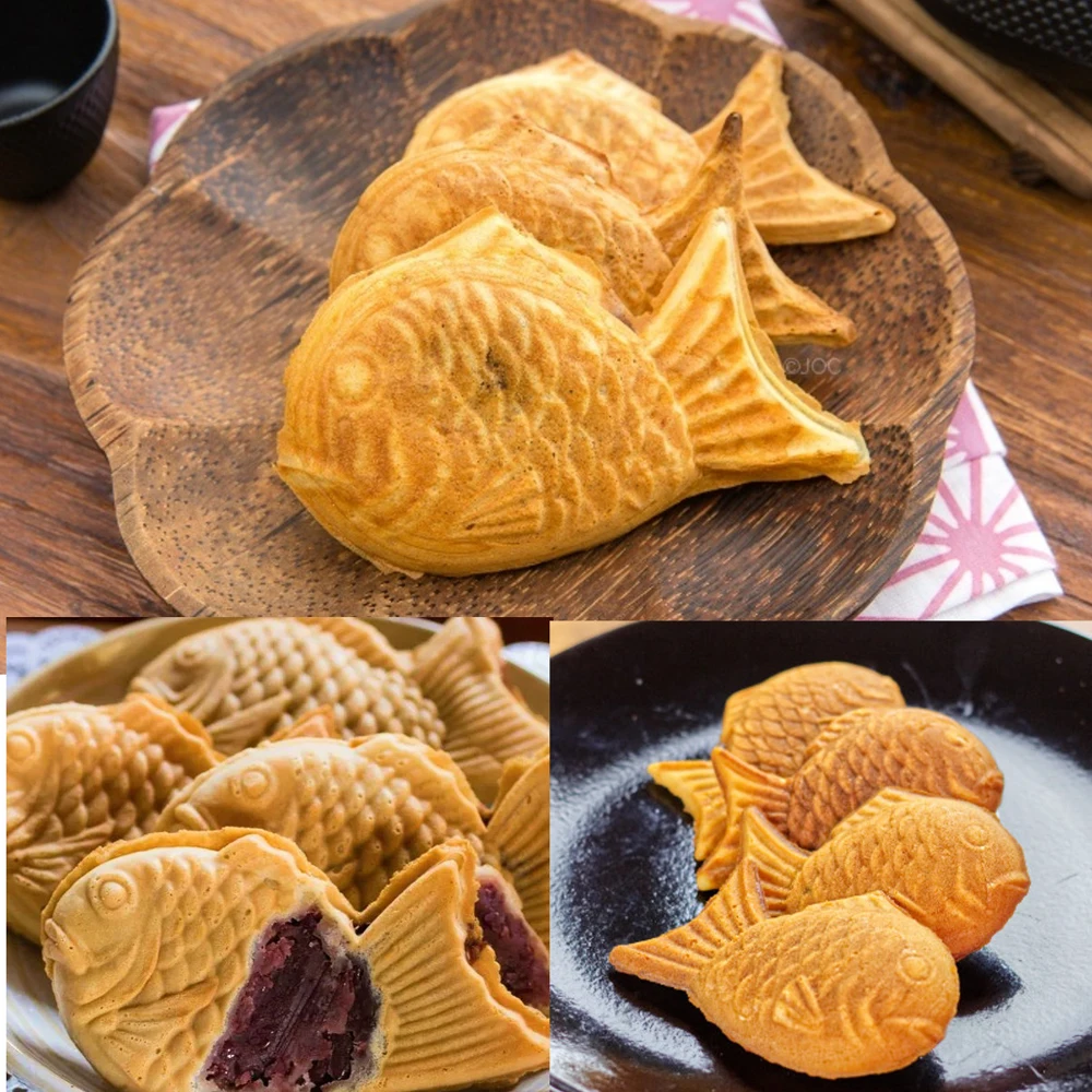 2 formy Taiyaki w kształcie ryby kulek z ośmiornicy wafel Pan non-stick ciasto piec pieczenia DIY narzędzia kuchenne deser garnek do gotowania płyta